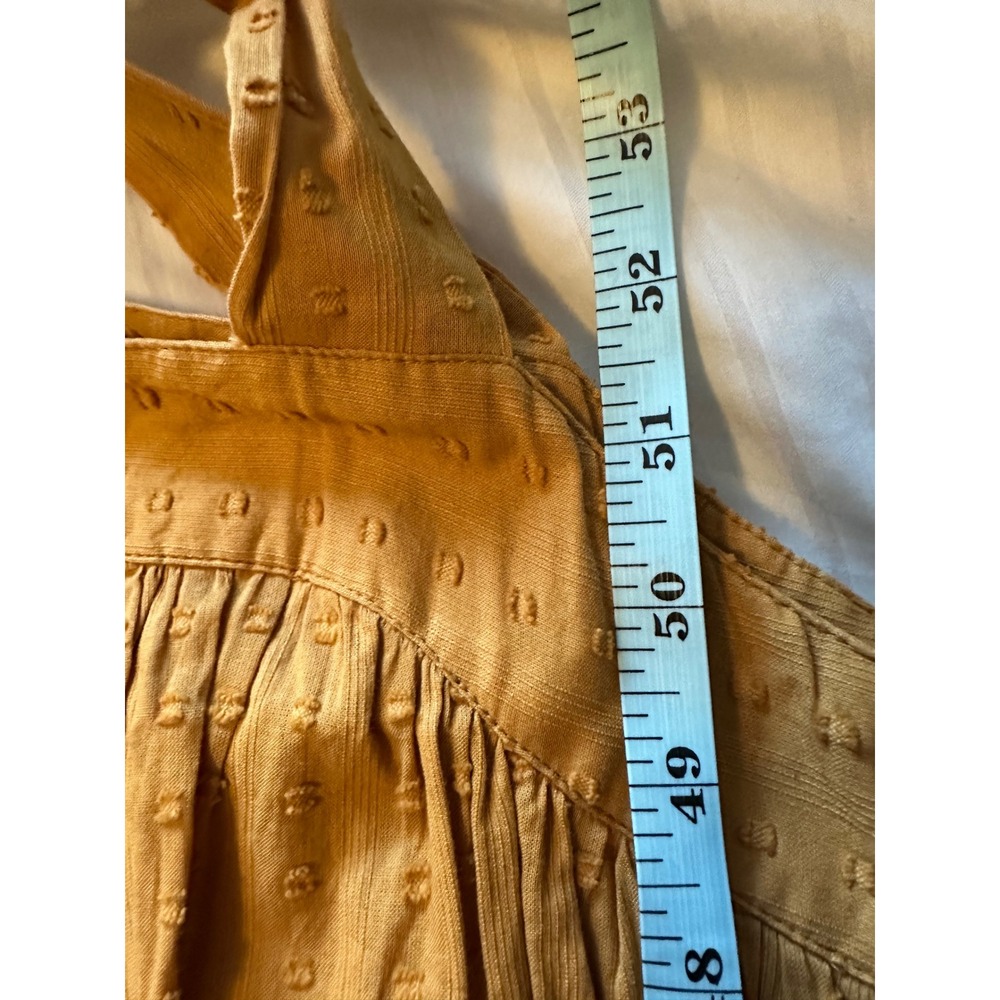 NWT Sézane Albana Maxi Dress - Safran Saffron Yellow - 100% Cotton - Size 38 / 6 - Picture 8 of 8